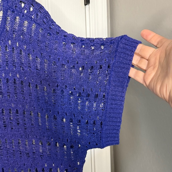 Cupio Royal Blue Knit Top - Picture 4 of 5